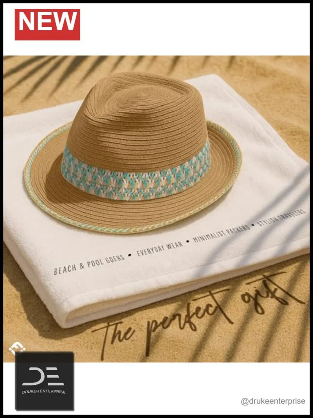 Straw Fedora Hat Women UPF 50+ Sun Protection Short Brim Packable Beach Hat